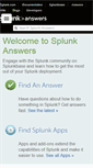 Mobile Screenshot of answers.splunk.com